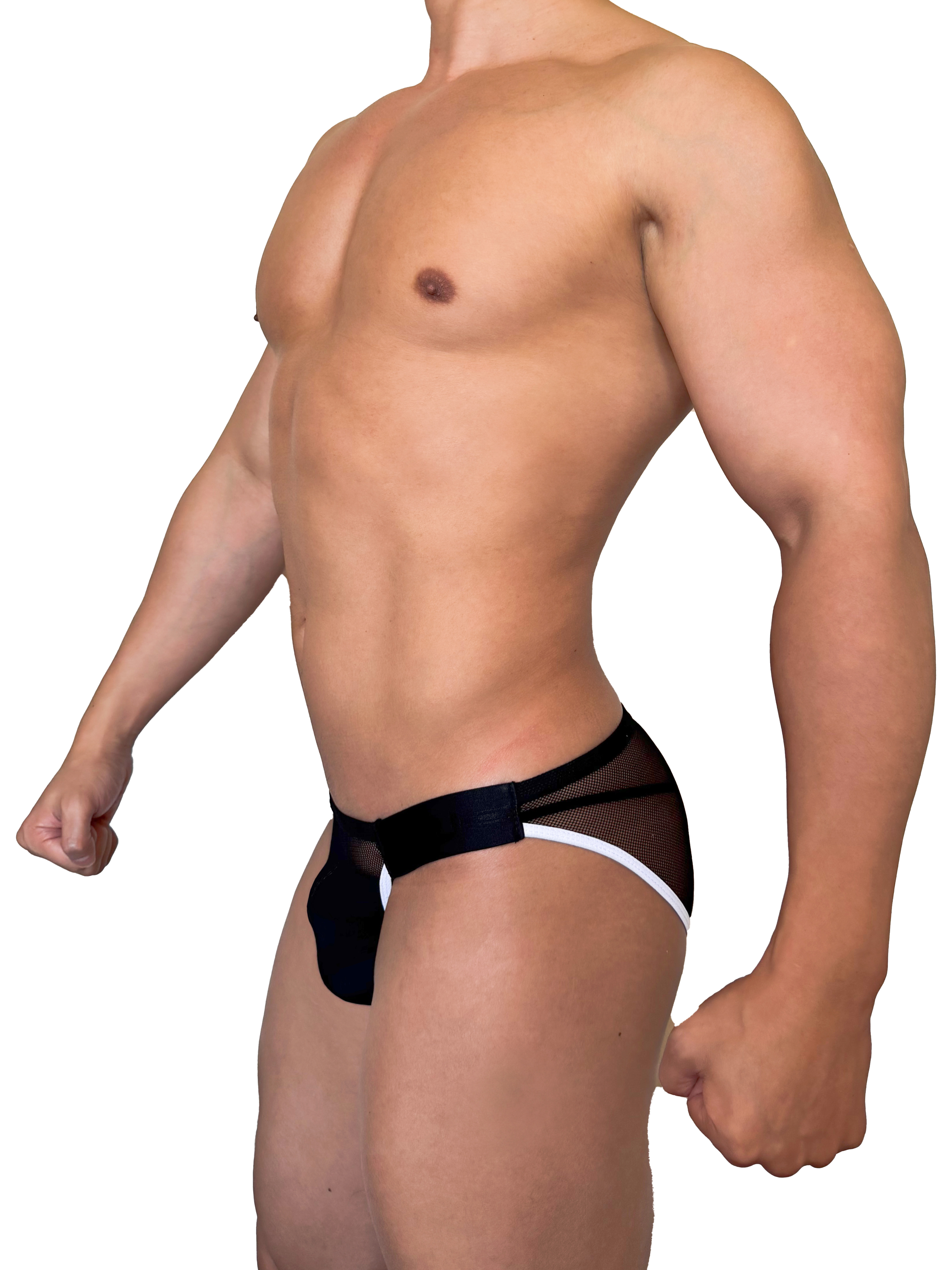 2025 全新系列 - Show UP Black 全透三角內褲 黑/白