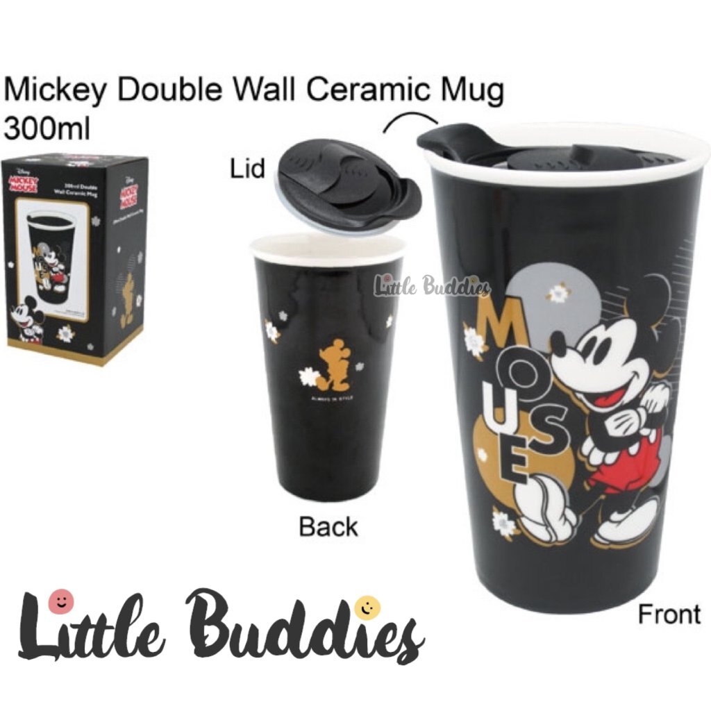 Mickey 陶瓷雙層有蓋杯