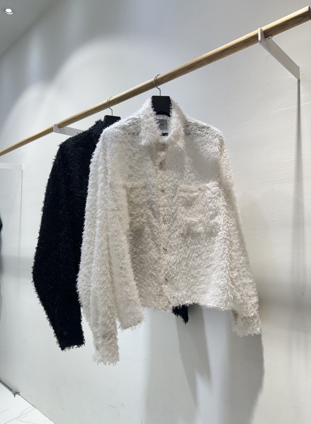 淨色毛毛長袖恤衫 C_y-117S