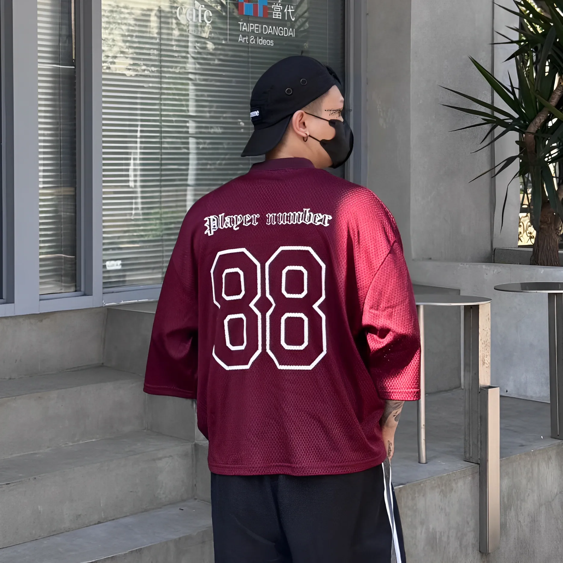 BOXY CLEANFIT 88 寬短 拼接 短袖 球衣