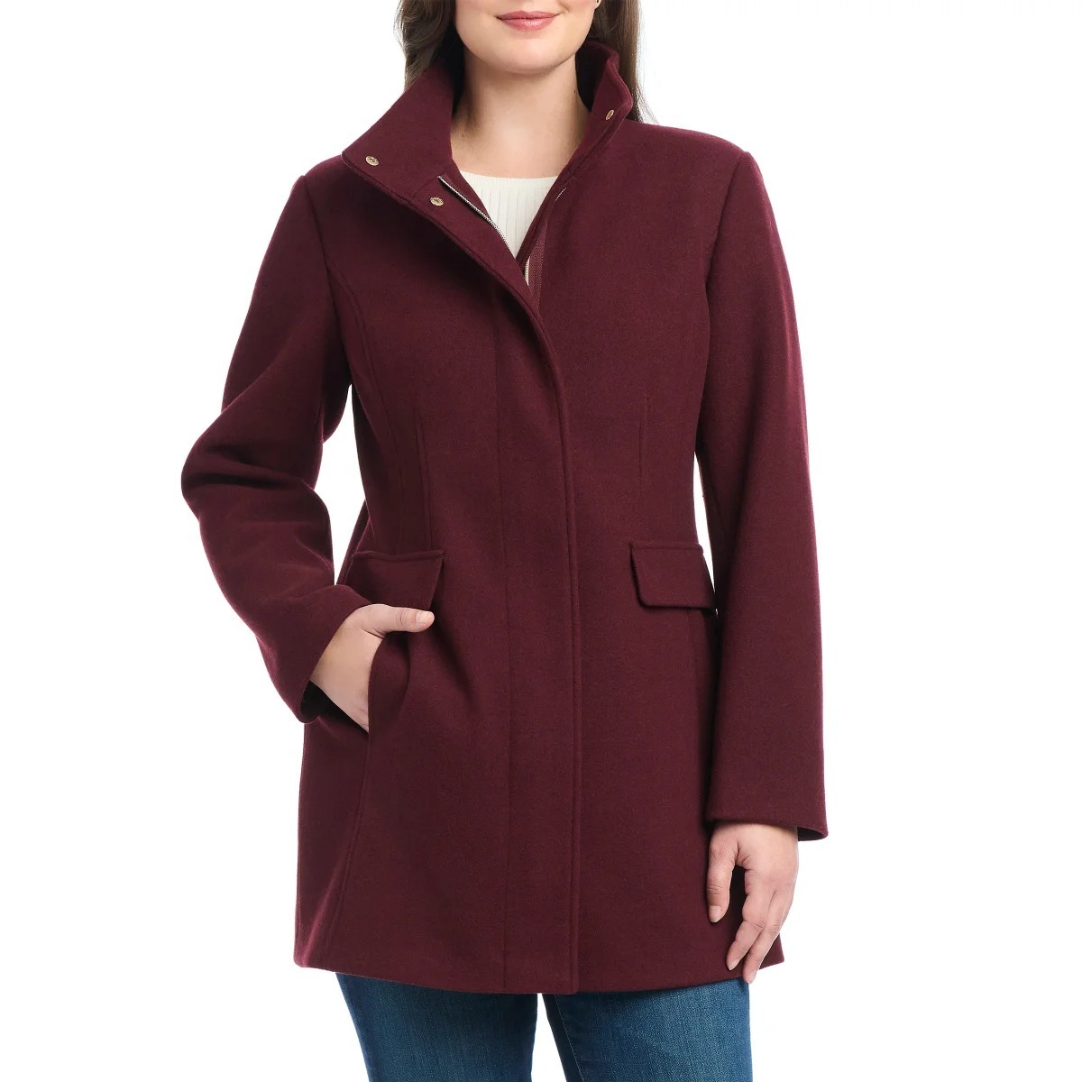 【預購】Vince Camuto G081950 女裝中長款拉鏈外套