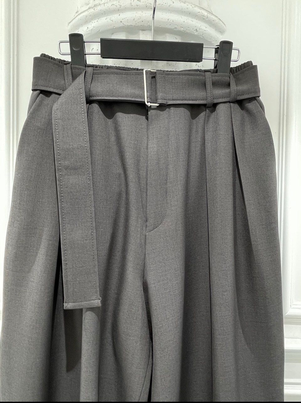 淨色連腰帶鬆身西褲 alife-057P