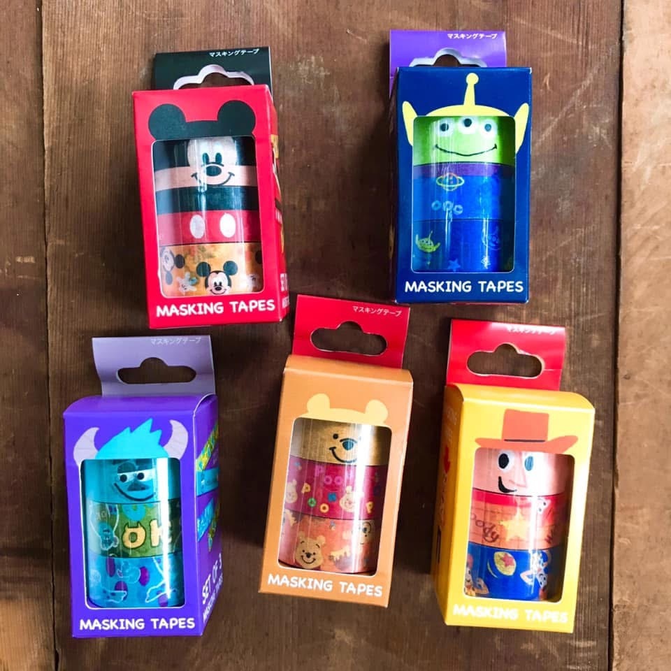 迪士尼限定 角色圖案 三入紙膠帶組｜Disney 日本