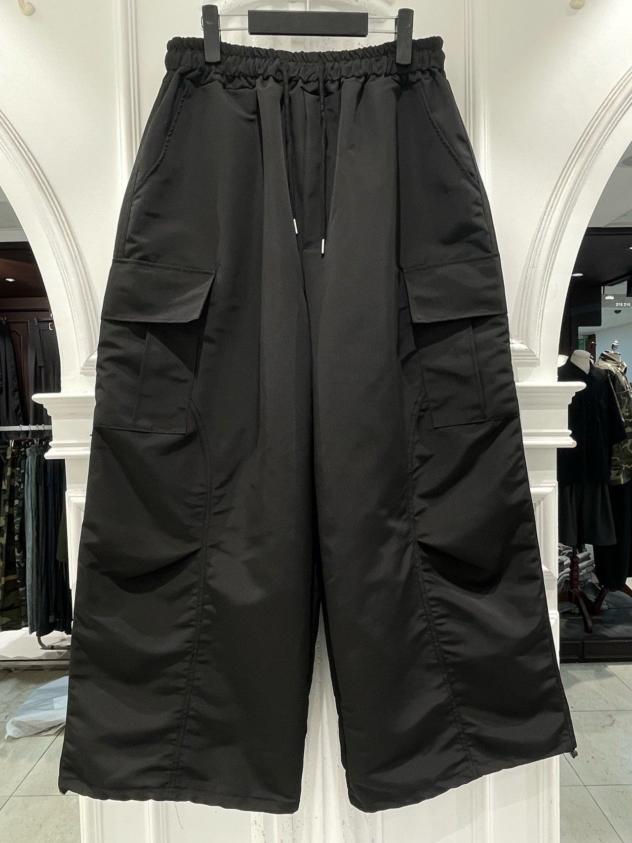 淨色可束腳工裝鬆身褲 alife-063P