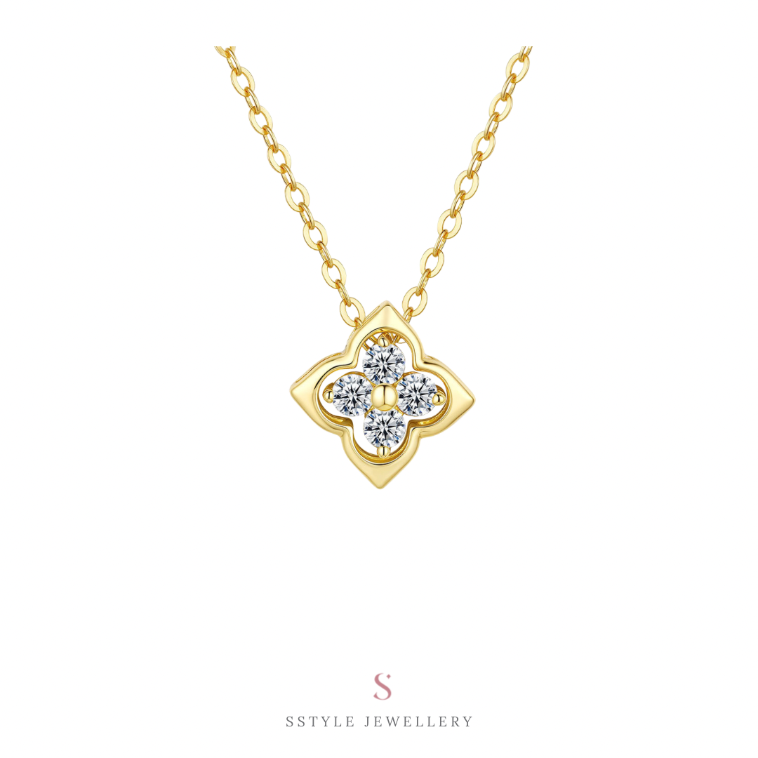 Denise moissanite diamond necklace