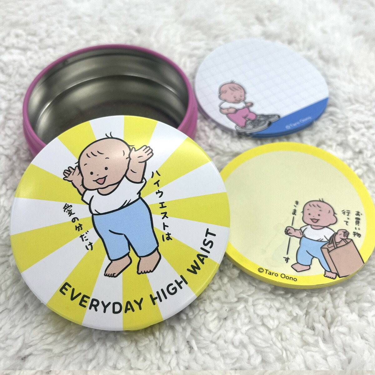 萬歲 BABY 鐵盒罐裡的備忘錄 40枚便條紙｜日本 Gakken