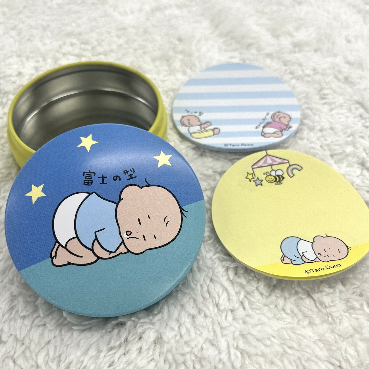 睡覺BABY 鐵盒罐裡的備忘錄 40枚便條紙｜日本 Gakken