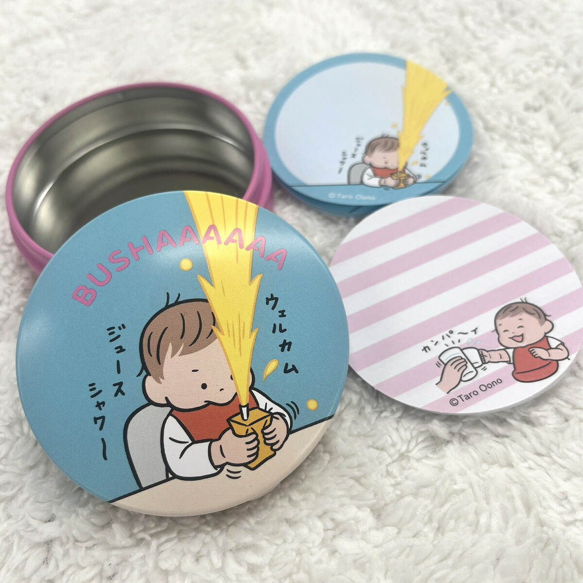 爆炸果汁BABY 鐵盒罐裡的備忘錄 40枚便條紙｜日本 Gakken