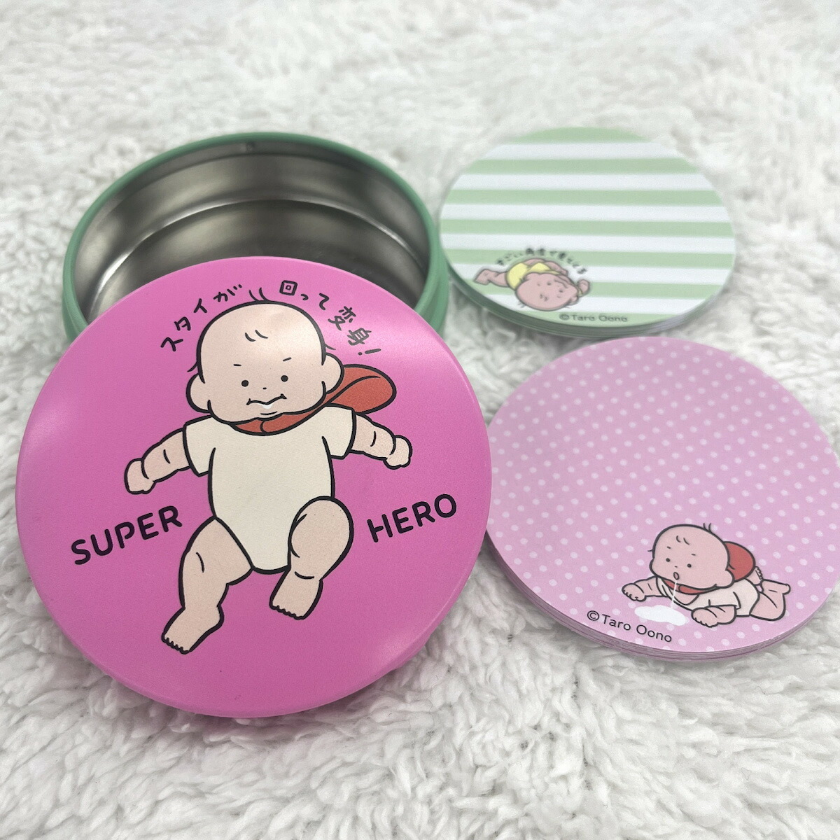 超人BABY 鐵盒罐裡的備忘錄 40枚便條紙｜日本 Gakken