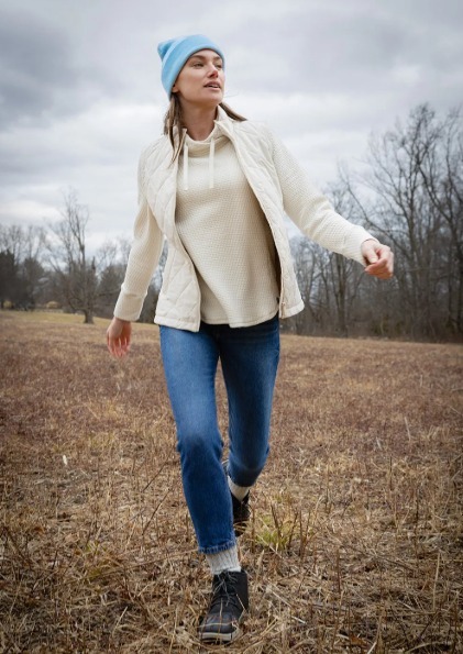 【預購】Free Country G081954 女裝Quilted拉鏈背心外套