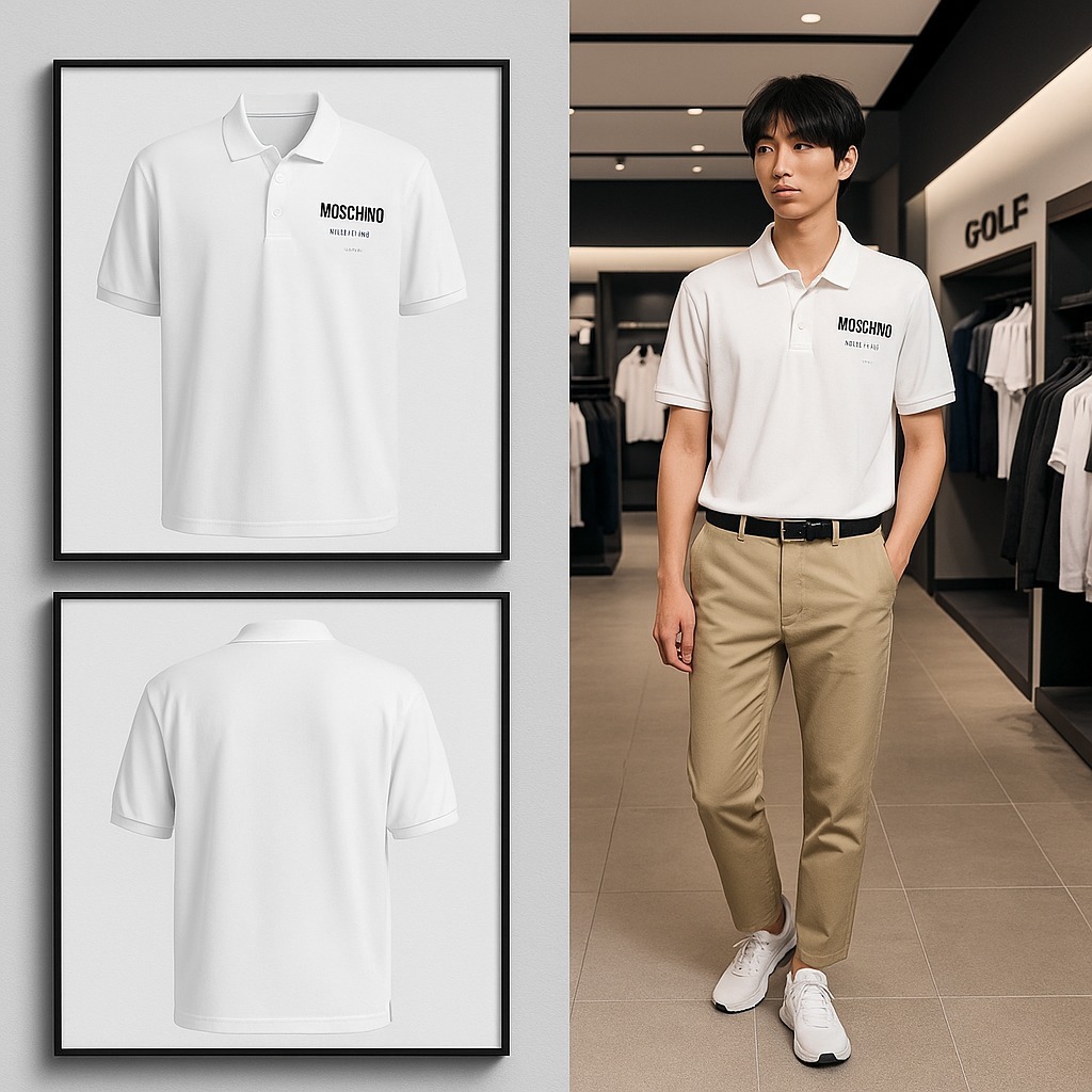【預購】MOSCHINO Made In Portugal Logo G081911 男裝polo短袖