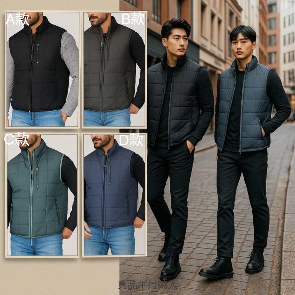 【預購】Free Country G081956 男裝Quilted拉鏈背心外套