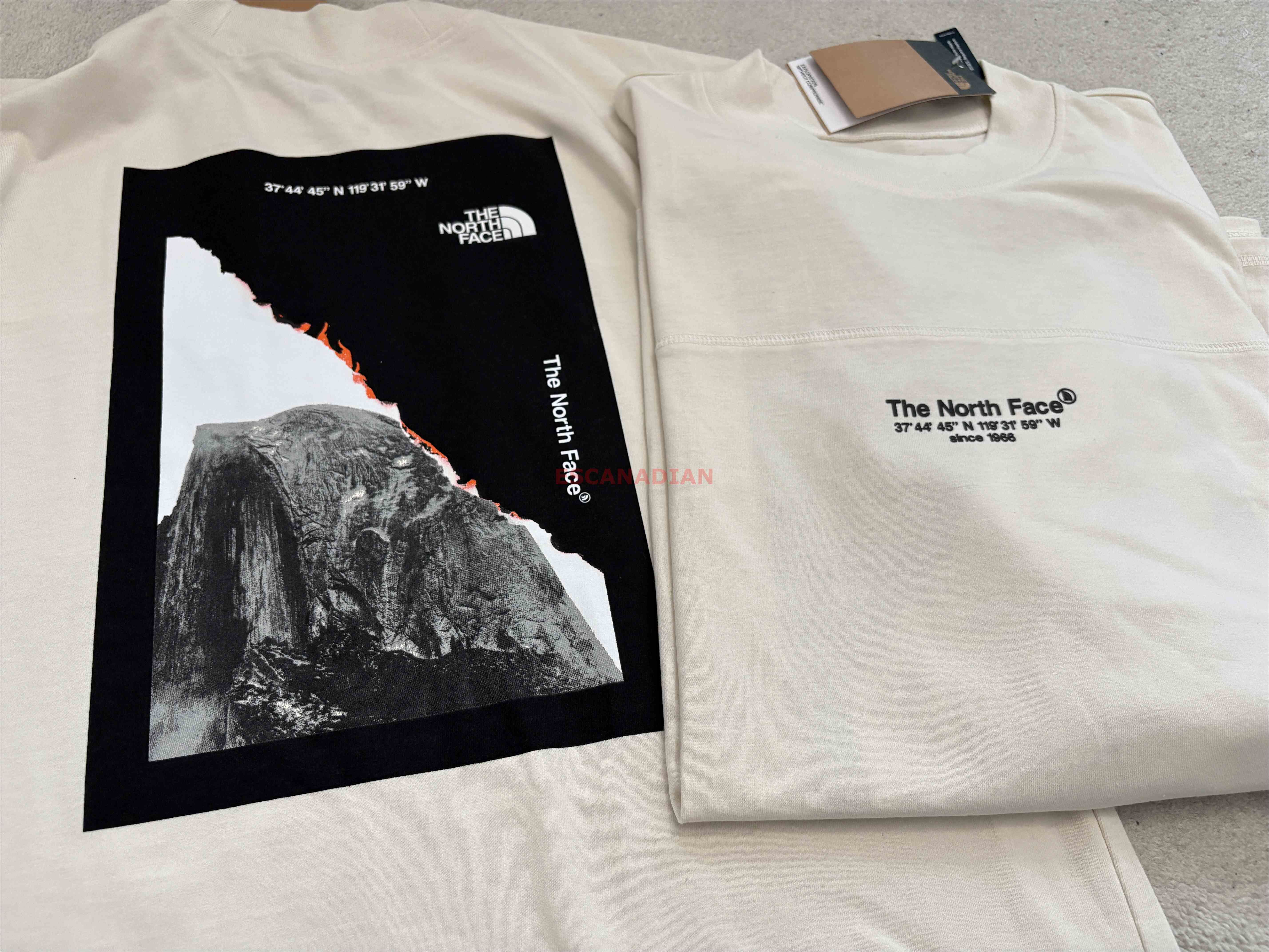 THE NORTH FACE 男大人 AXYS 小厚磅 落肩寬版 正反圖案 短TEE