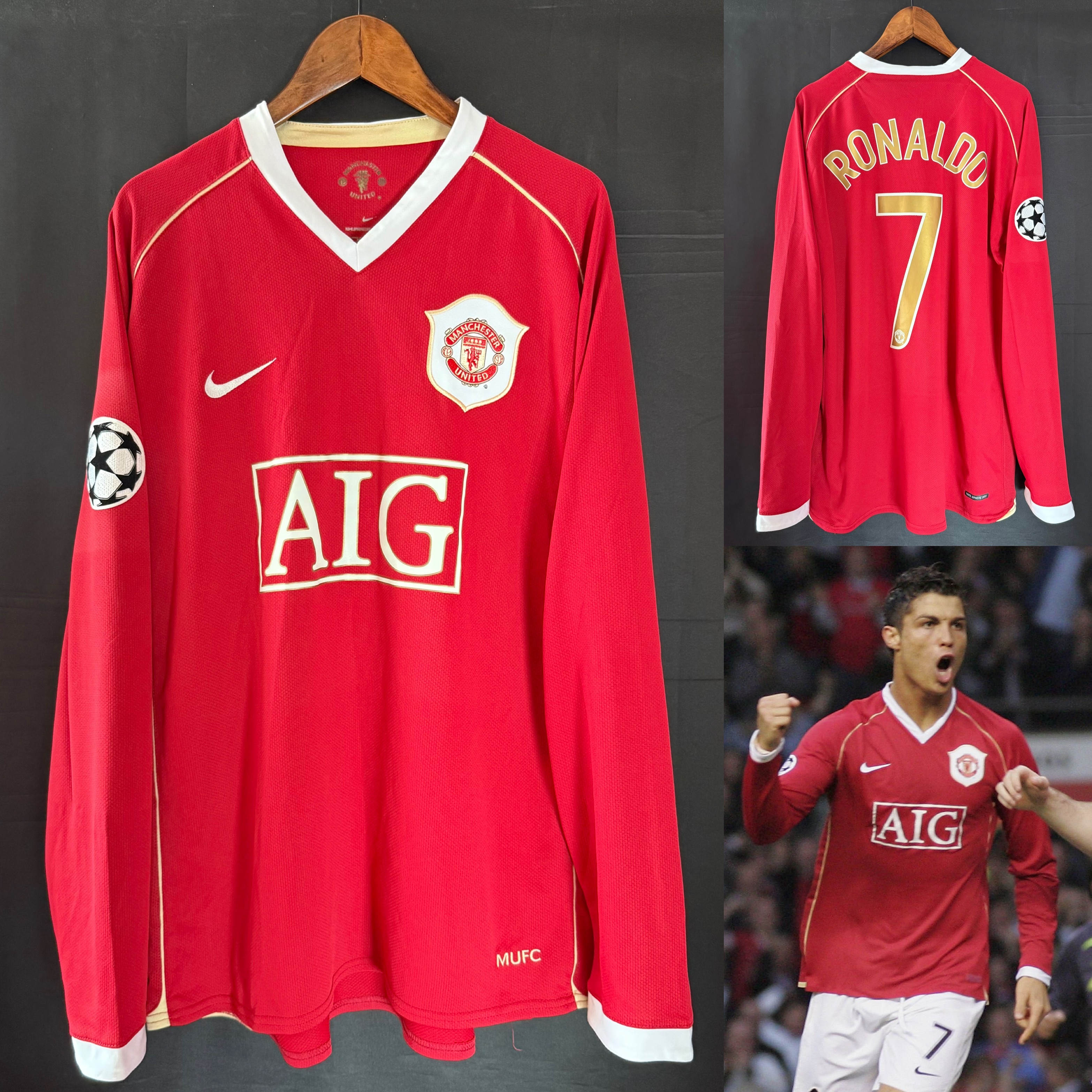 曼聯 2006-2007 Nike 主場長袖球衣 #7 RONALDO