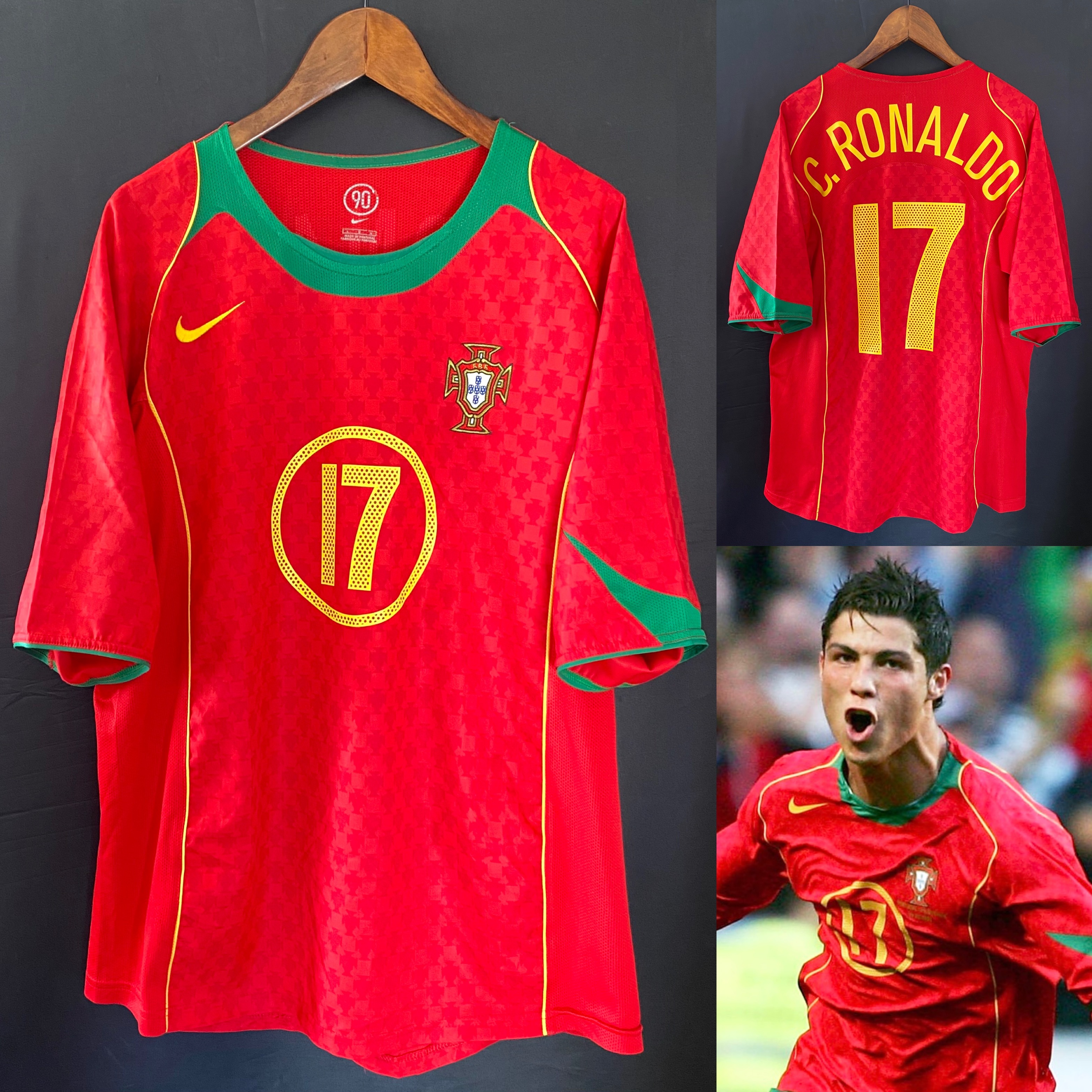 葡萄牙 2004 Nike 主場球衣 #17 C RONALDO
