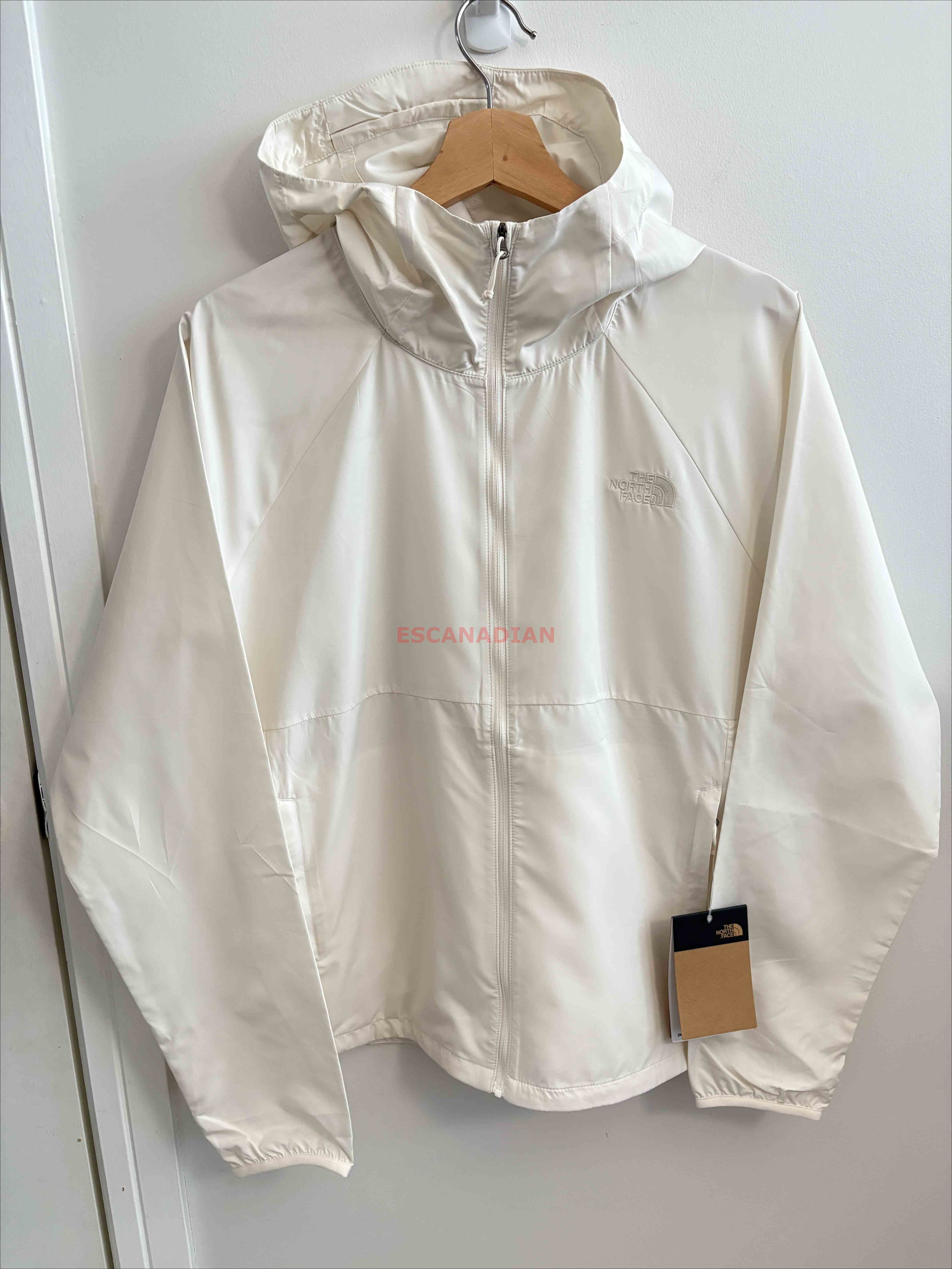 THE NORTH FACE 女大人 Flyweight Windwall 正反刺繡小標 輕薄內網眼 連帽 風衣外套