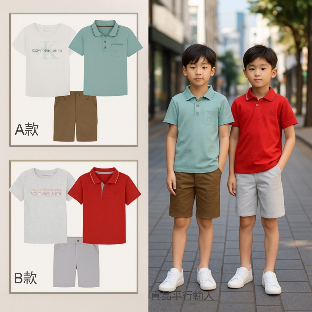 【現貨】Calvin Klein G081962 男童夏日3件組