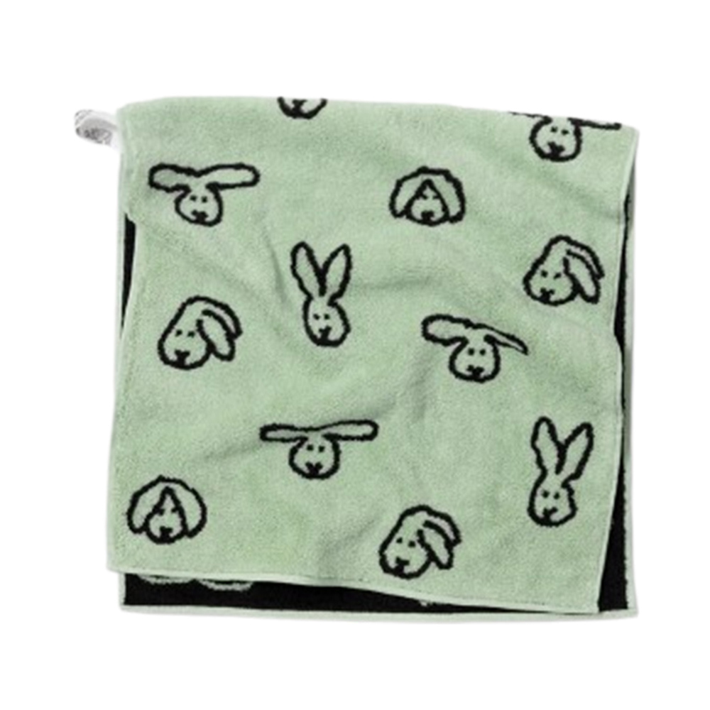 韓國WARMGREY TAIL 純棉毛巾-薄荷兔