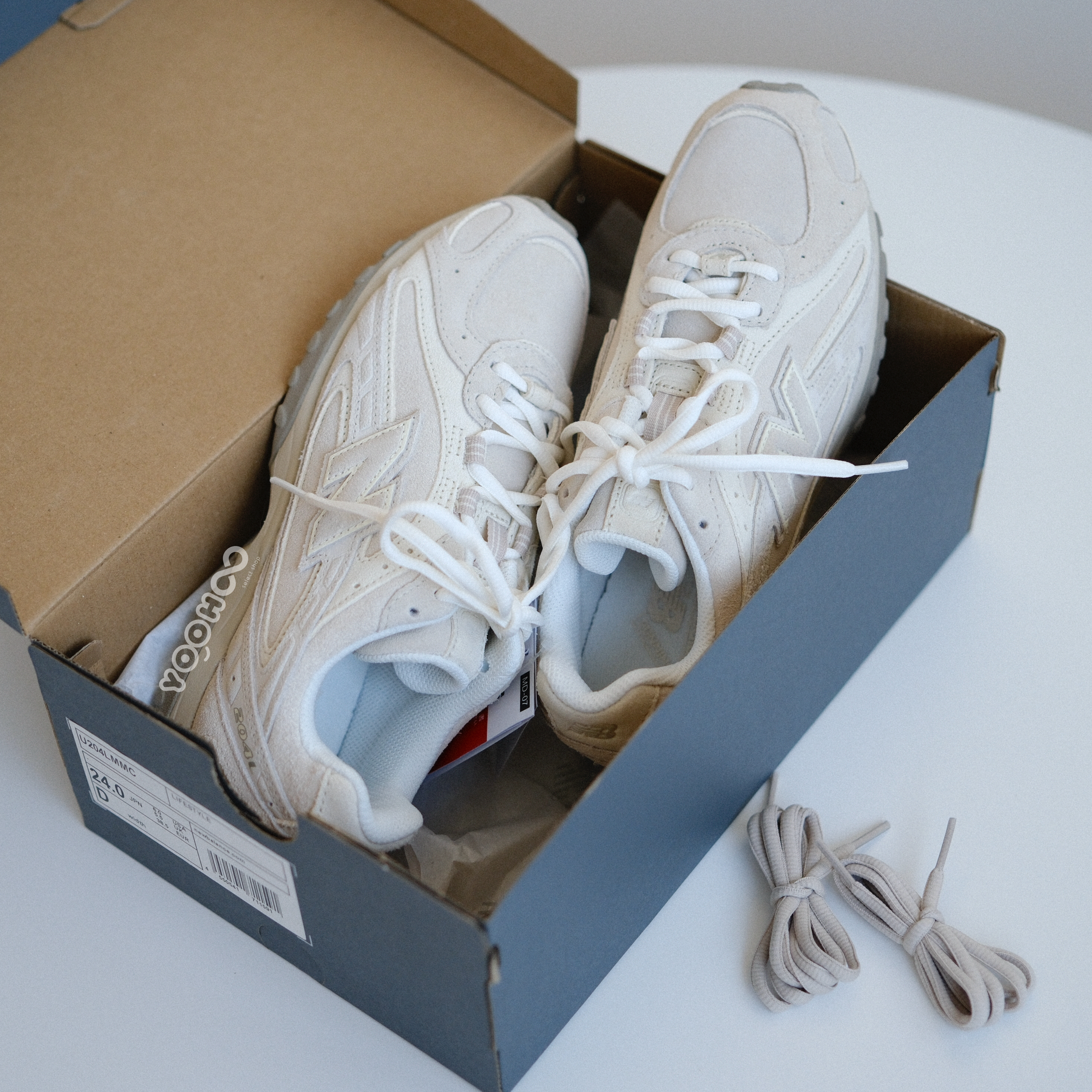 預購┃張員瑛同款 new balance U204 nb204 240L 復古 麂皮 米白 米灰 奶油色系