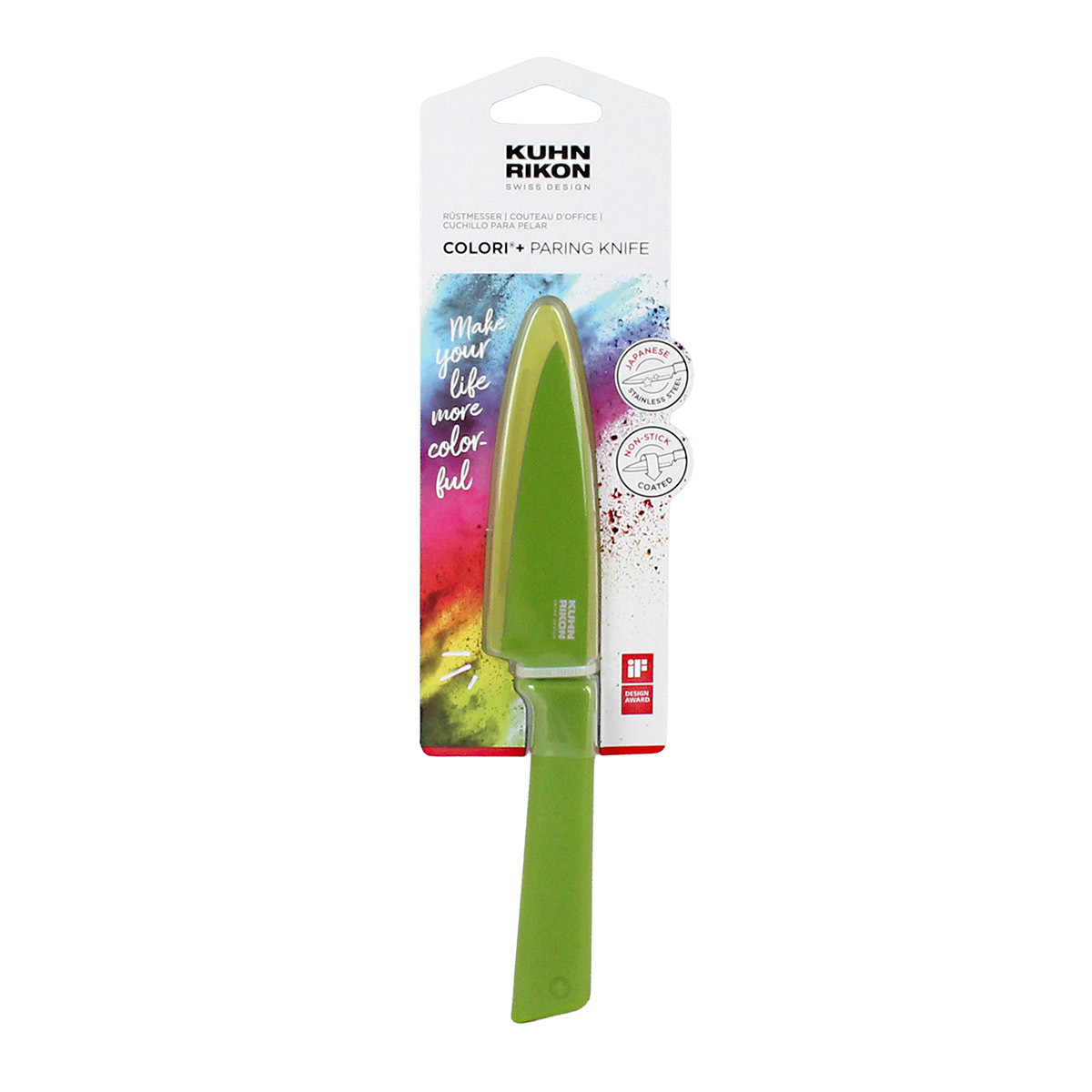 瑞士力康 COLORI®+ 不銹鋼削皮刀 -綠色 -26602