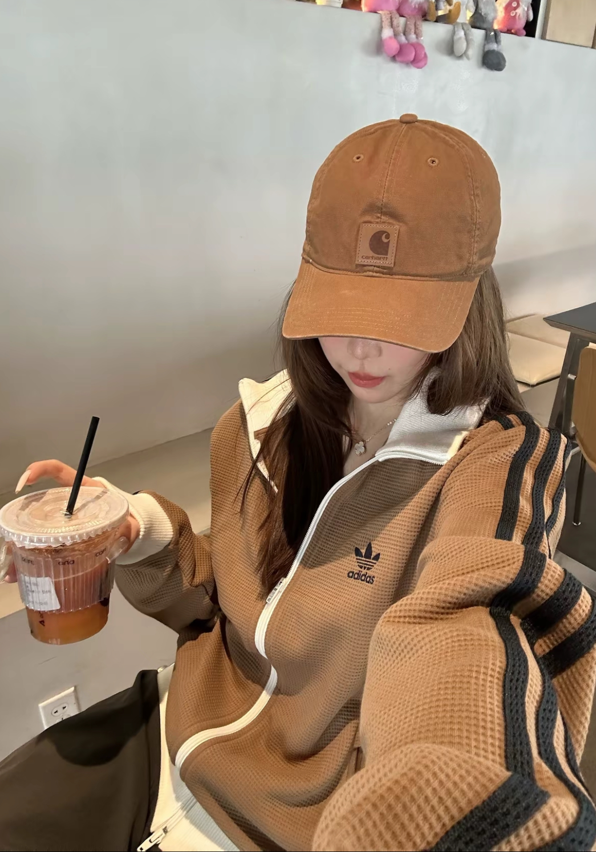 Adidas Originals Track Top 華夫格紋立領外套 撞色 教練外套 寬鬆 男女款 2色(任買兩件711免運)/預購