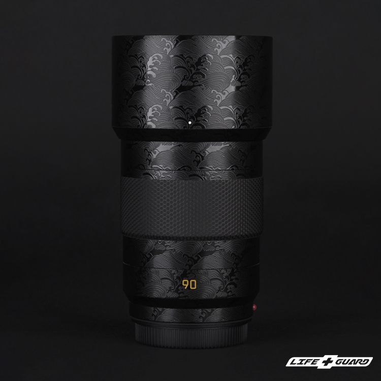 LIFE+GUARD 鏡頭貼膜安裝示意，適用Leica APO-SUMMICRON-SL 90mm F2