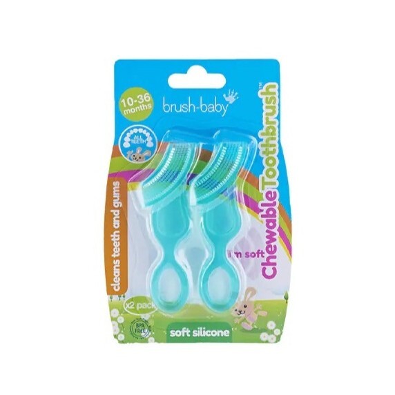 Brush Baby 矽膠潔牙刷 (2入)