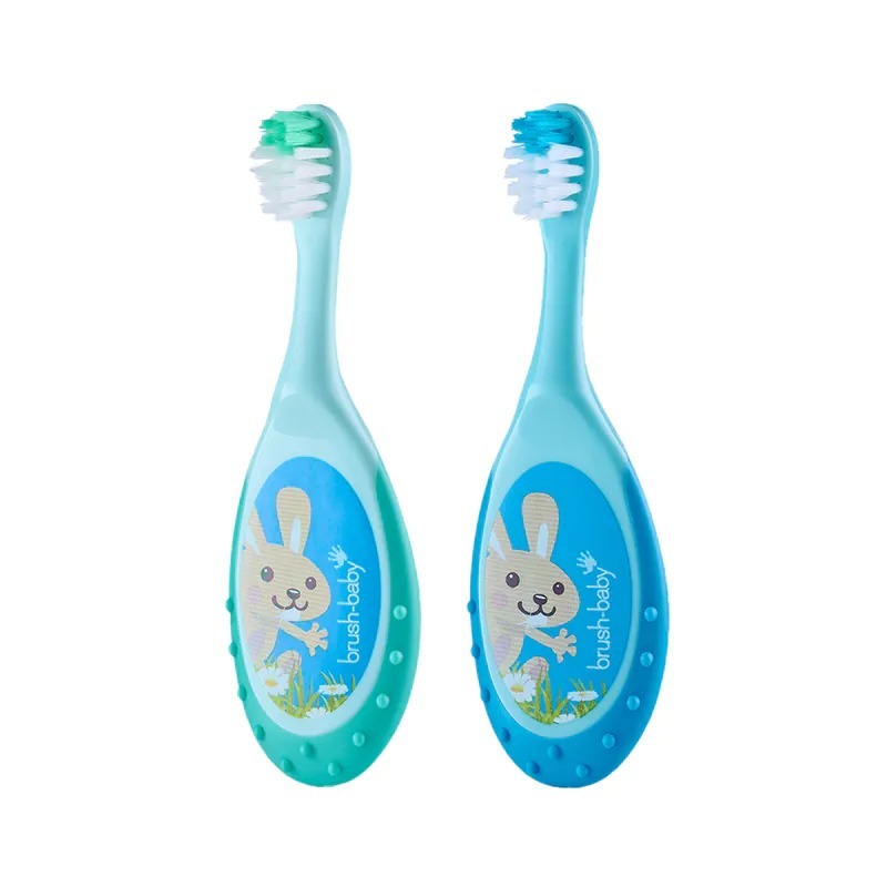 Brush Baby 幼兒易握安撫學習牙刷 (0-3Y) 2入-多款可選