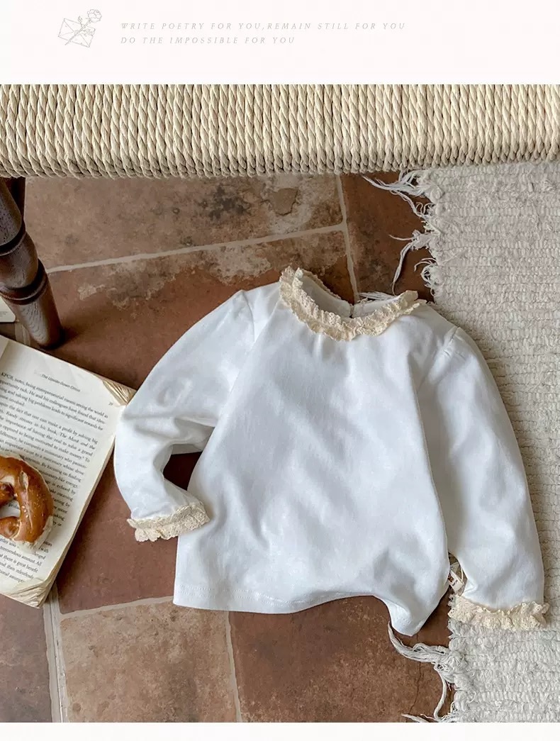 嫩嬰米白上衣/愛心牛仔裙