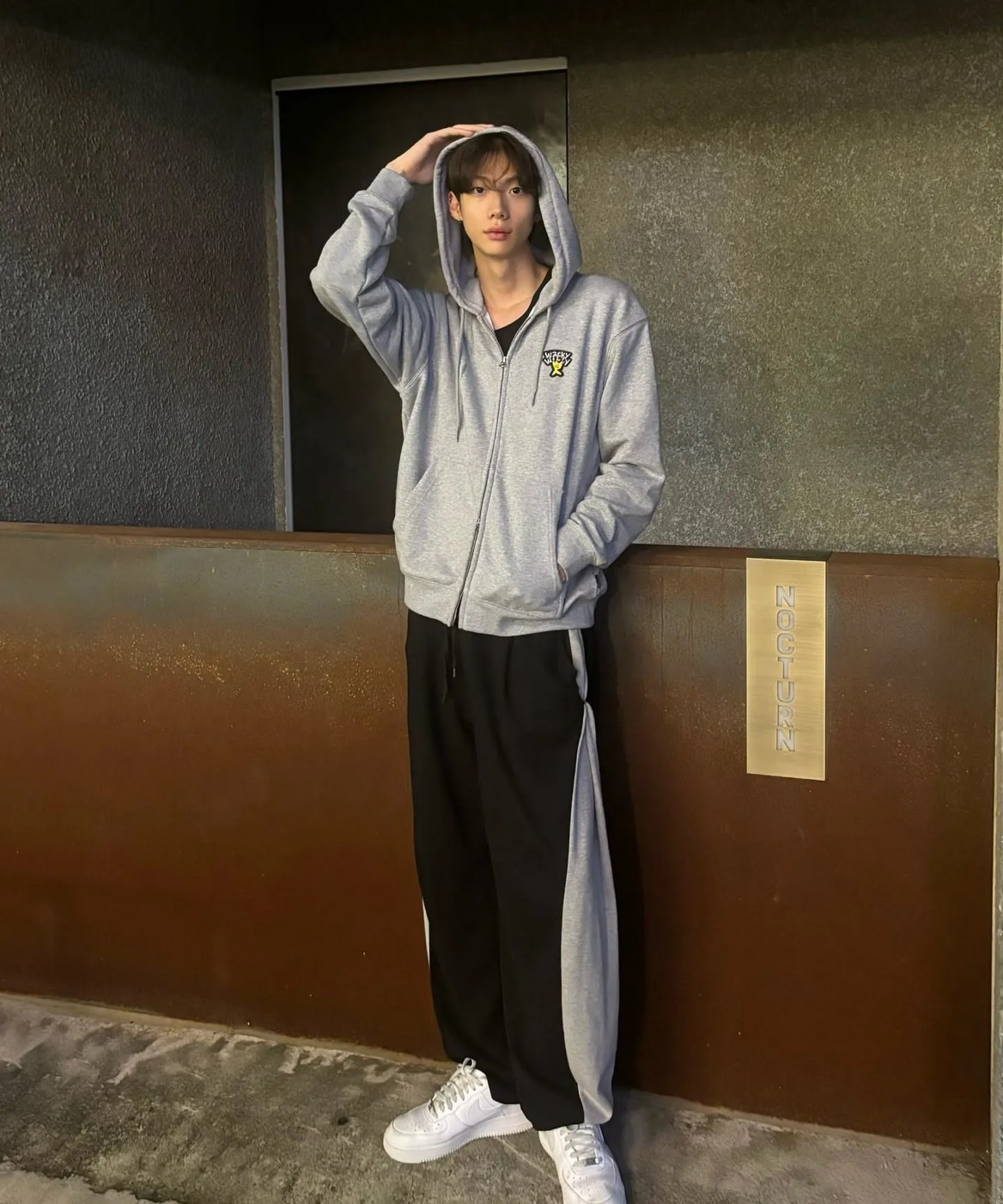 #韓國連線預購 Wacky willy 小飛人 毛巾底 刺繡連帽外套 三色