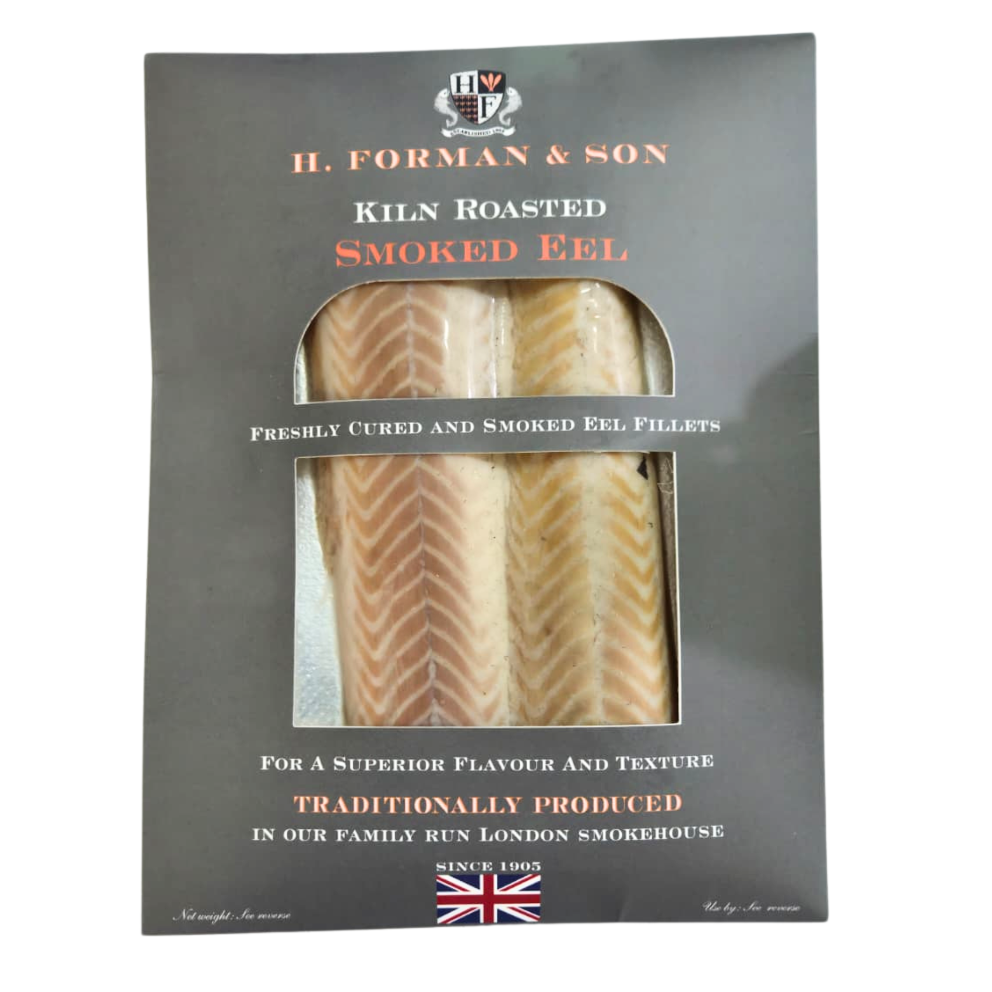 預訂英國 H. Forman & Son 鮮煙鰻魚柳 UK H.Forman & Son Chilled Smoked Eel Fillet 100克/包 (0-4°C)