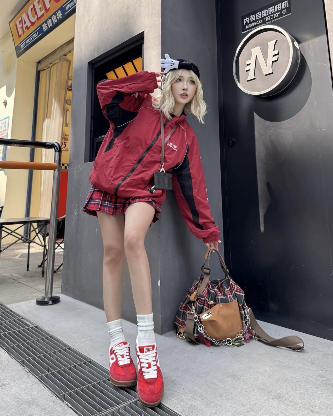 #預購 Kawasaki 復古尼龍風衣外套 三色