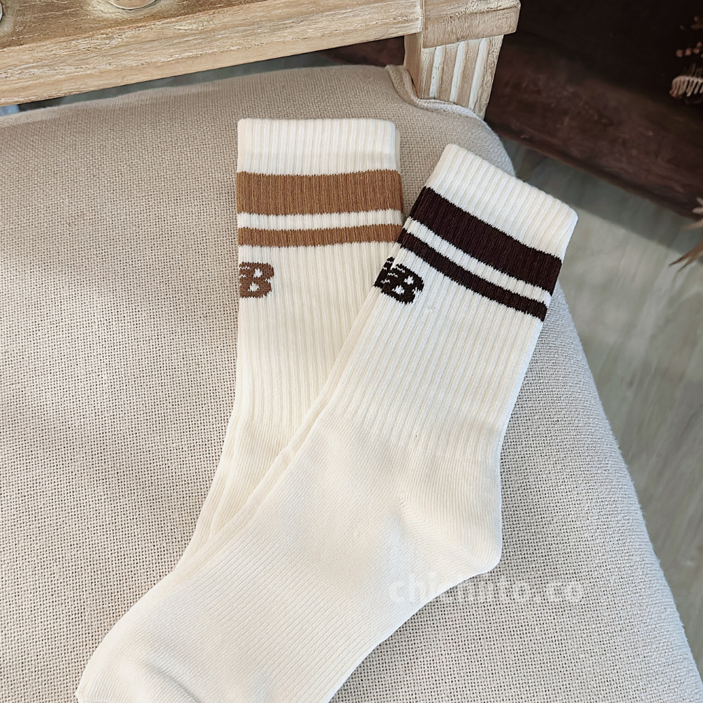 New Balance beige socks