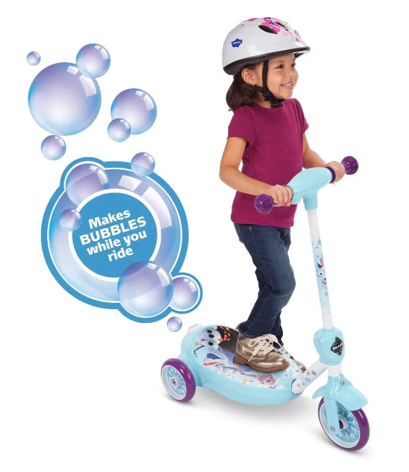 Huffy 迪士尼冰雪奇緣 泡泡電動三輪兒童滑板車