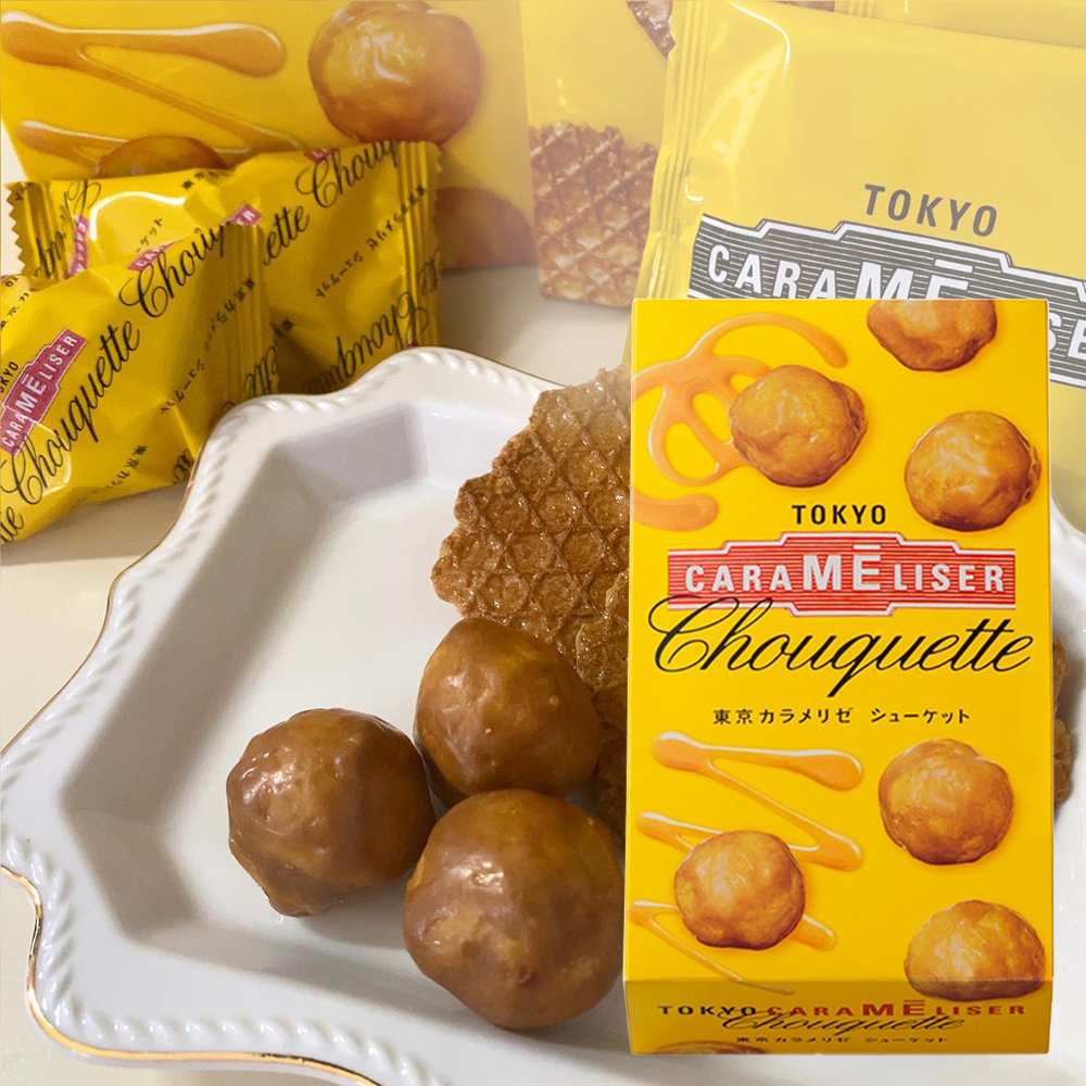 (預購商品 8/25收單) 預計9月底到貨 日本上野風月堂東京焦糖小泡芙12入-附提袋