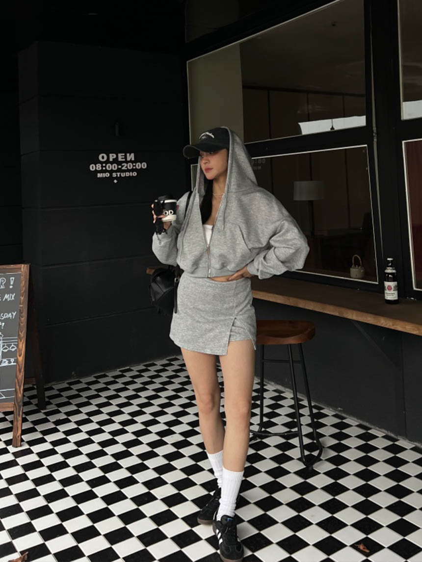 運動休閒裙子外套套裝*2色