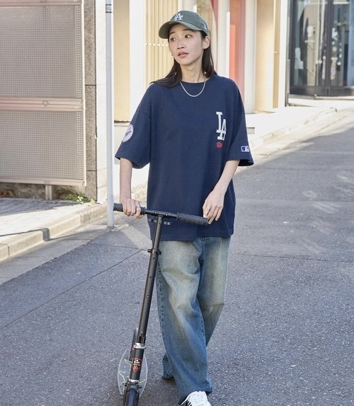 #日本連線預購 MLB 貼布刺繡 大廓形 短踢 六色