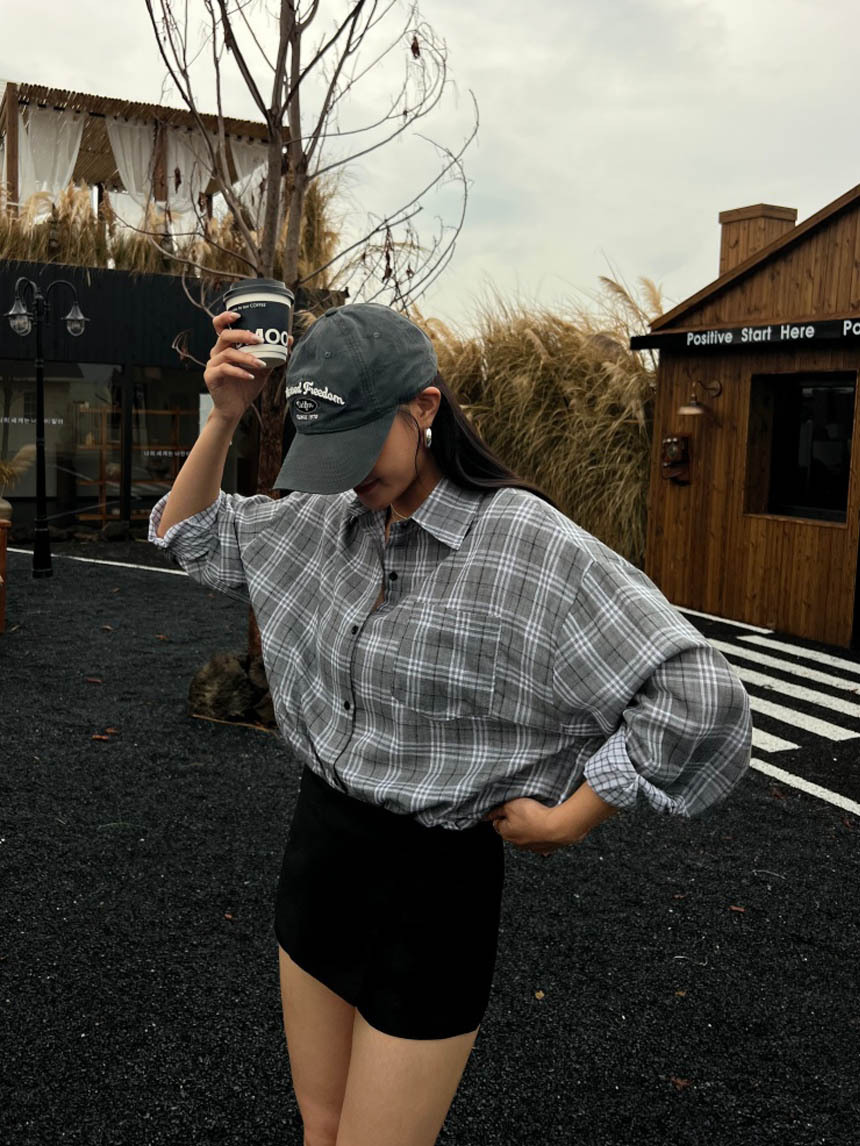 雙層男友格子襯衫*3色