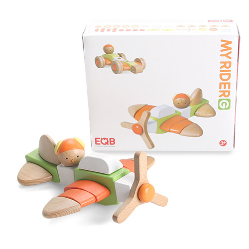 EQB 韓國益智旋轉積木 18in1 交通工具