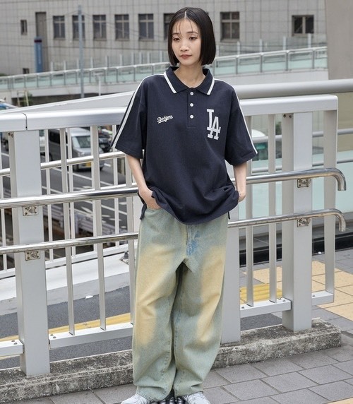 #日本連線預購 MLB 貼布刺繡 鹿子織  Polo 衫 兩色