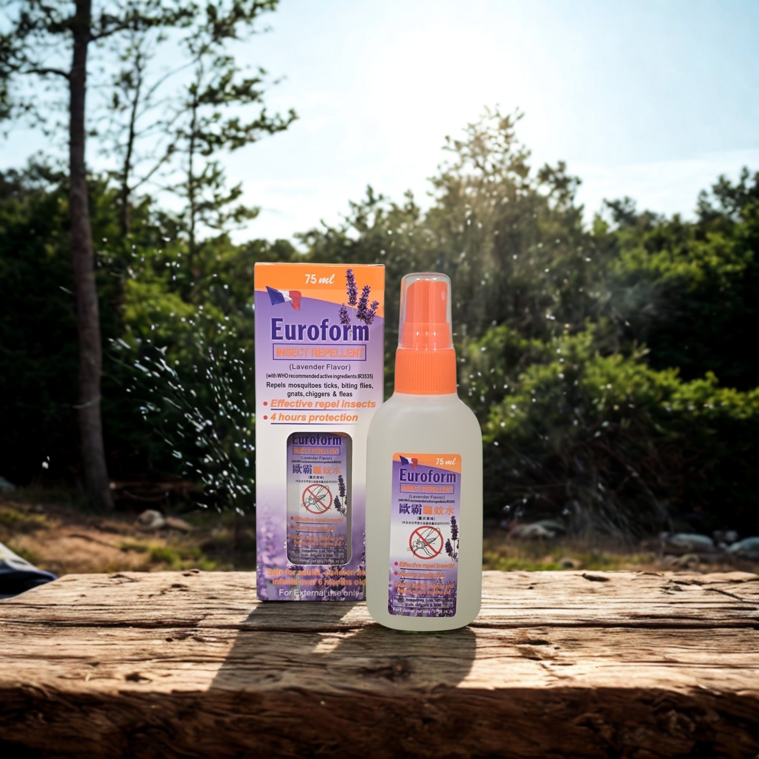香港製 - 歐霸驅蚊水 (薰衣草味) 75ml