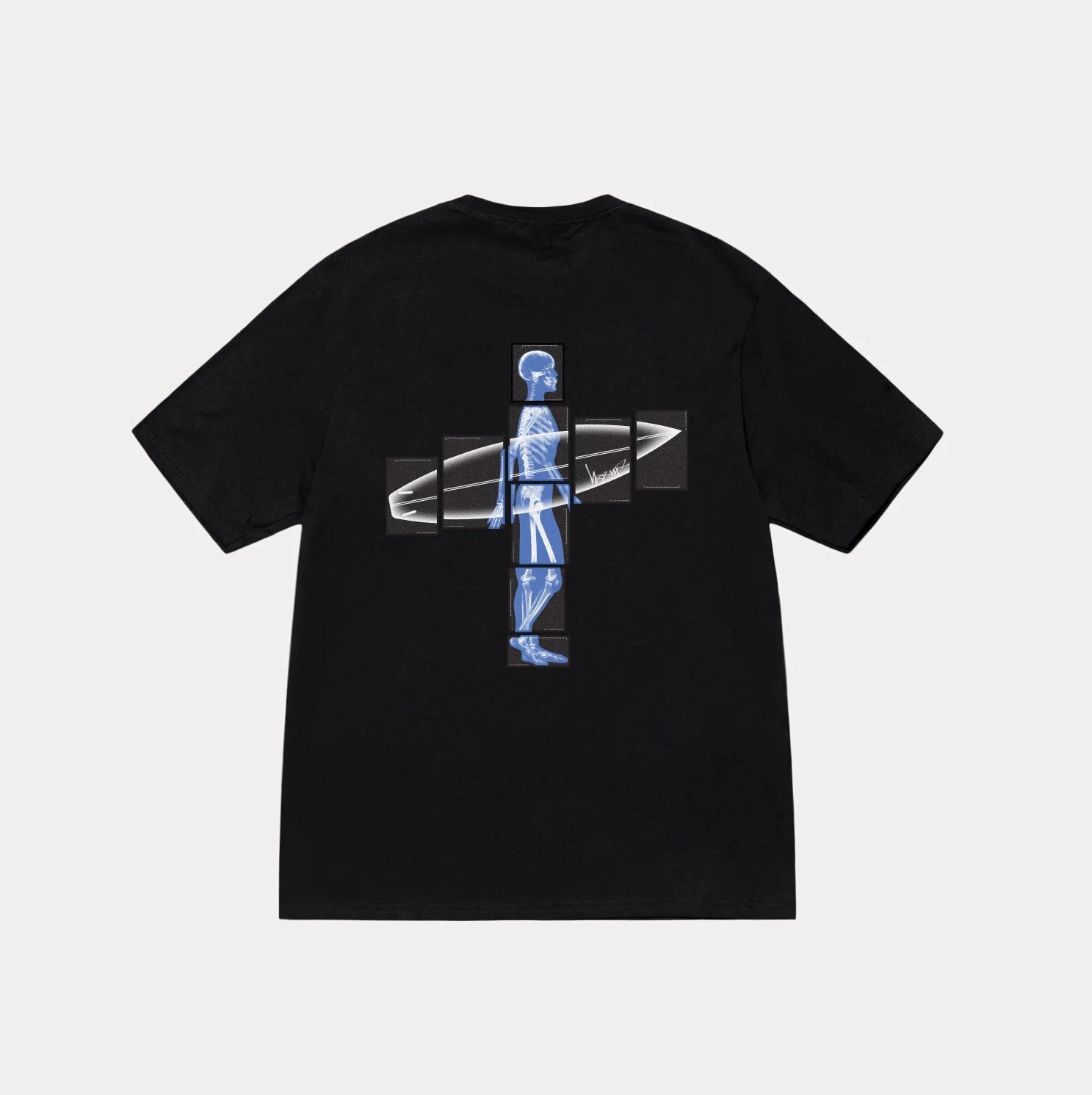 Stussy body scan Tee  X光衝浪人