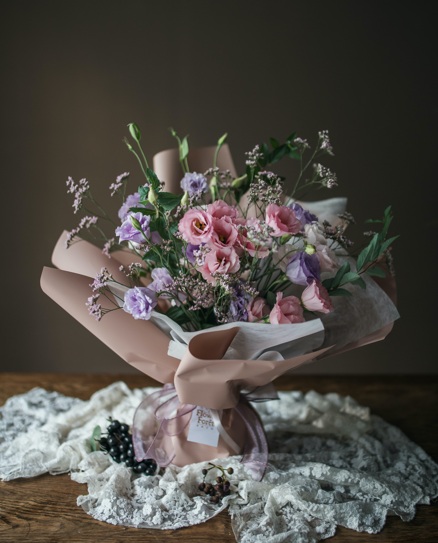 紫粉桔梗 | 花束