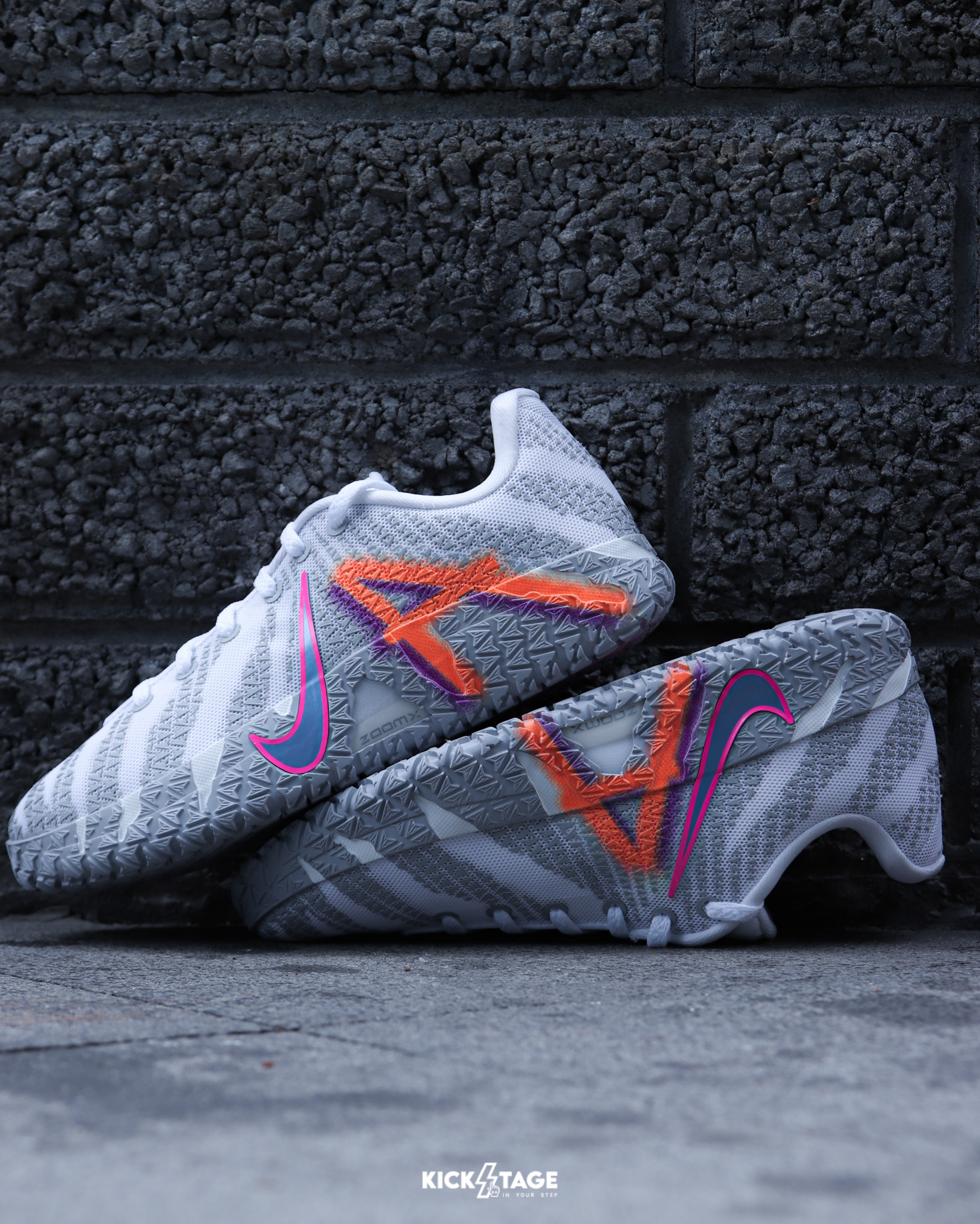 大童鞋 女鞋 NIKE JA 3 GS  "Light Show" 灰白 MORANT 莫蘭特 回彈 實戰 緩震 籃球鞋【IB4773-100】