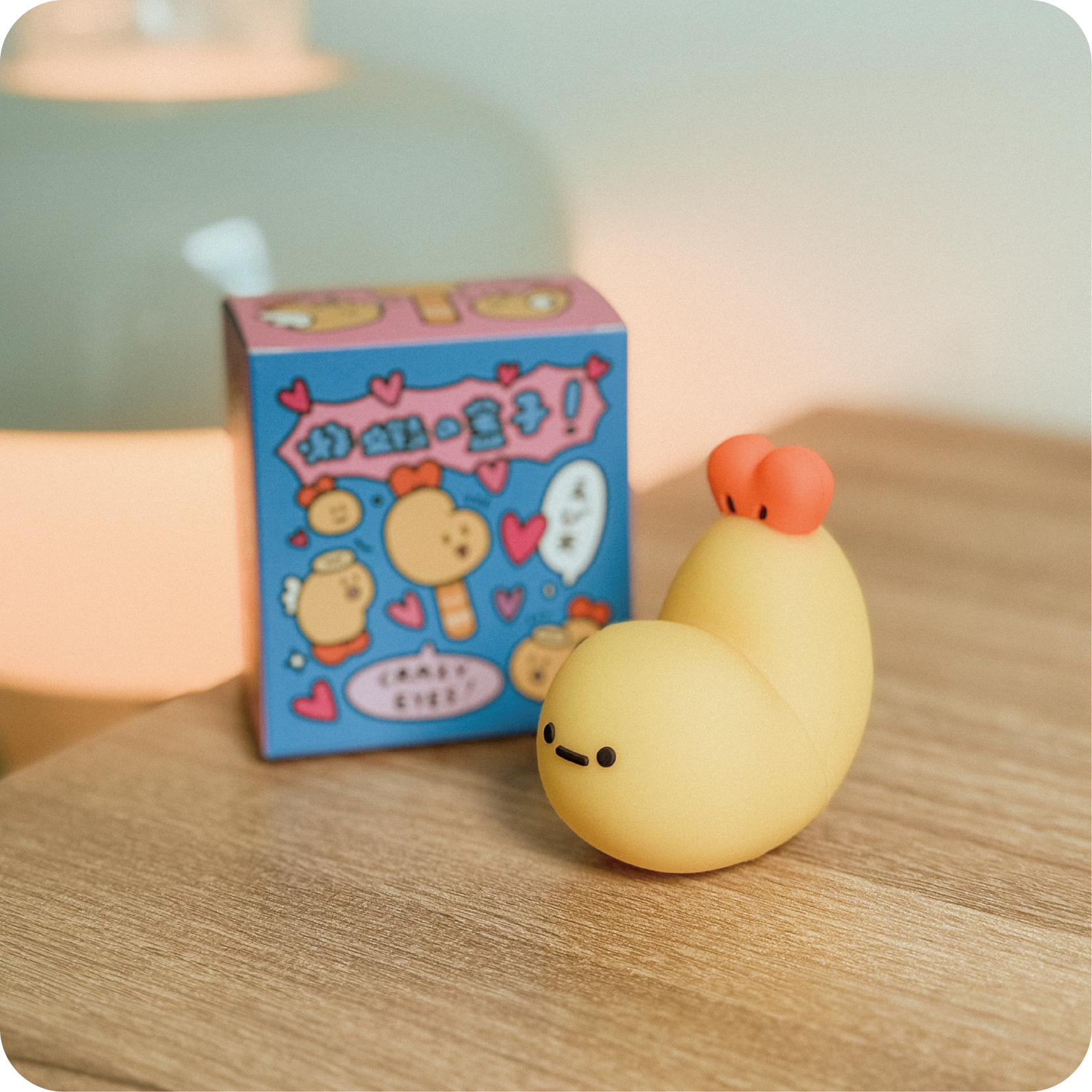 炸蝦矽膠造型蓋套（可用於護唇膏,薄荷棒上）