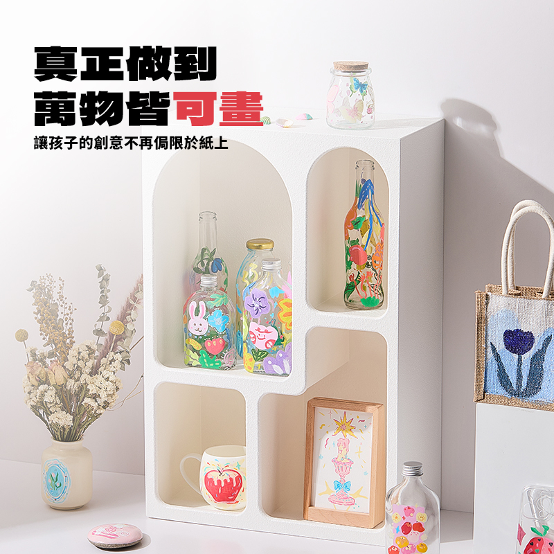 【童心星球】英國 Flowermonaco  3D搖搖筆 36色｜丙烯馬克筆