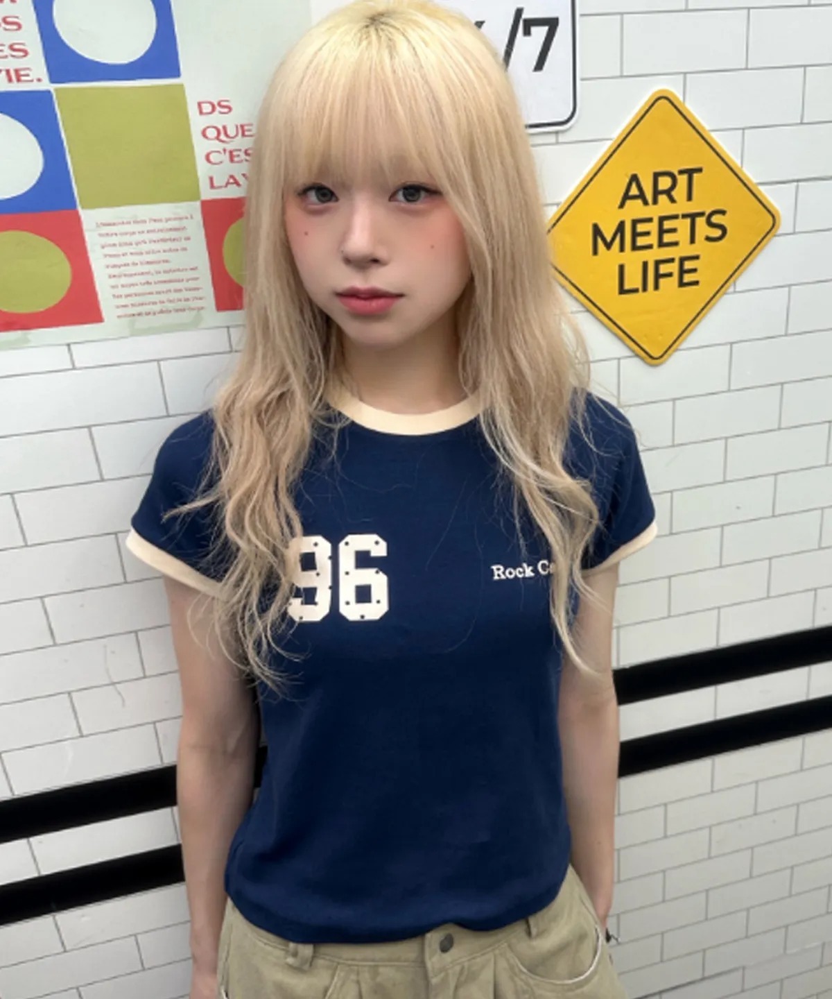 Rock Cake 96 Dot Ringer Top