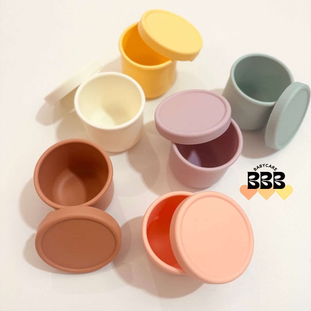BBB_Babyacre 寶寶矽膠圓形食物儲存盒 250ml