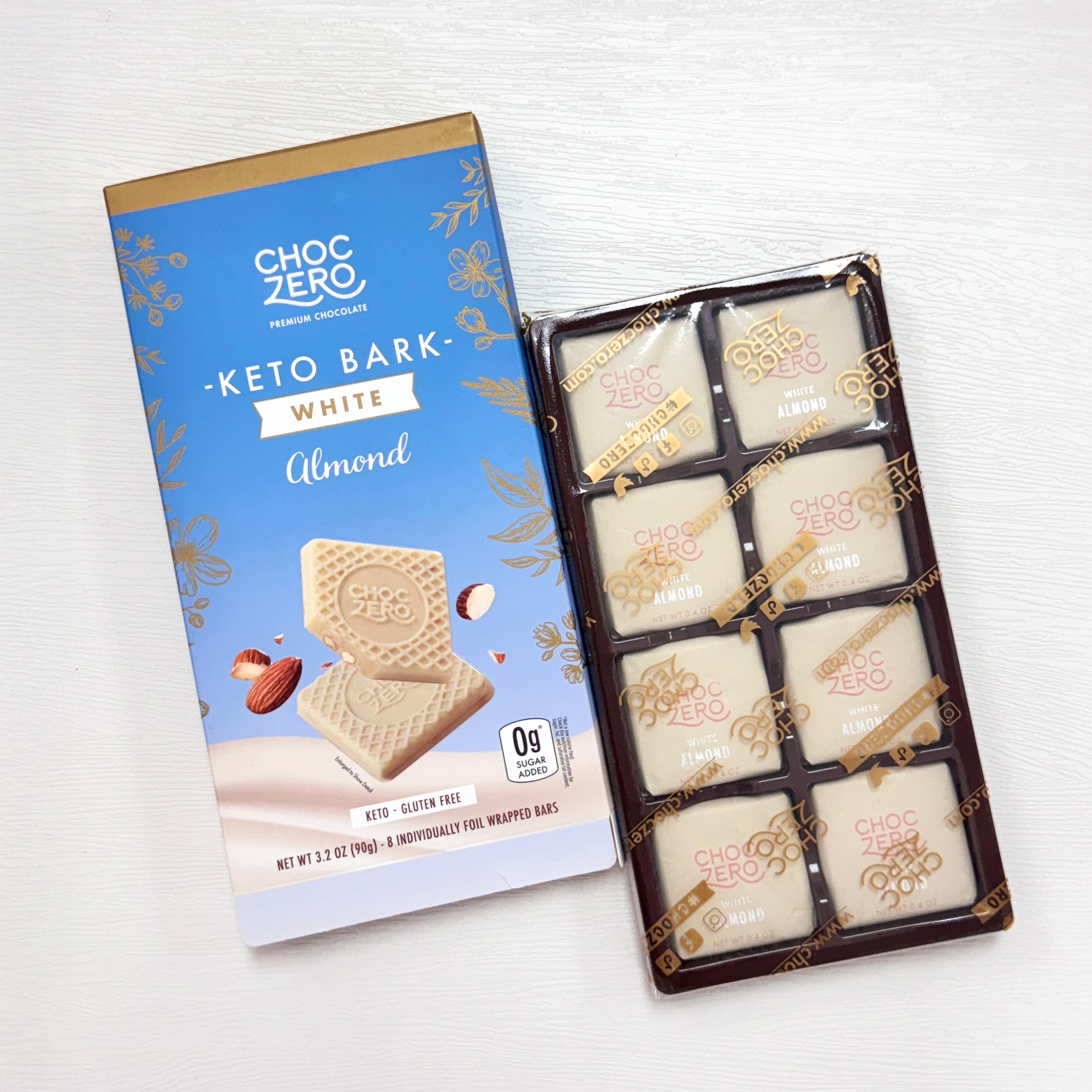 【限量】Choczero 白朱古力塊 杏仁味 90g