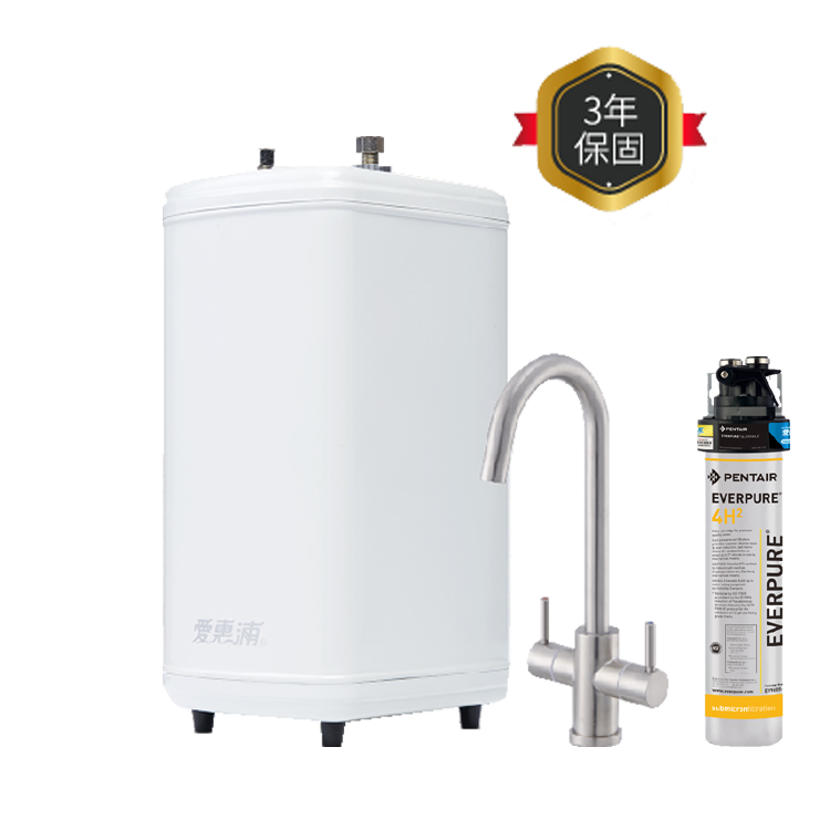 (可議價)EVERPURE 愛惠浦 H188櫥下型雙溫加熱器(搭4H2單道式淨水設備) 含安裝 (H-188+PurVive-4H2)